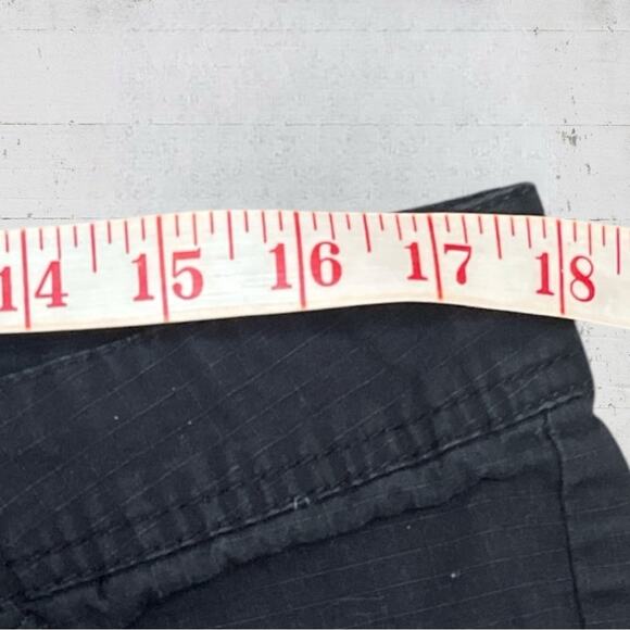 ECKO UNLTD Cargo Shorts Black Men SZ 34 Relaxed Baggy Fit Ripstop Skater Hip Hop - Picture 8 of 10